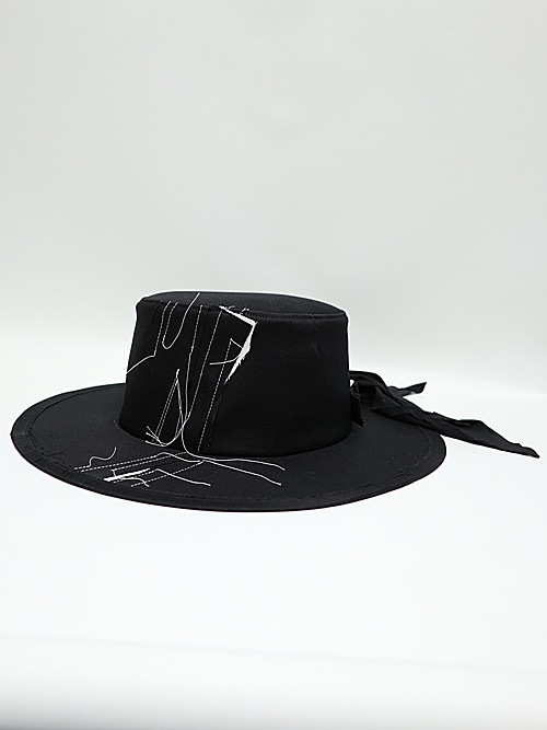Ground Y饦ɥ磻/cotton twill scarf hat/BLACK
