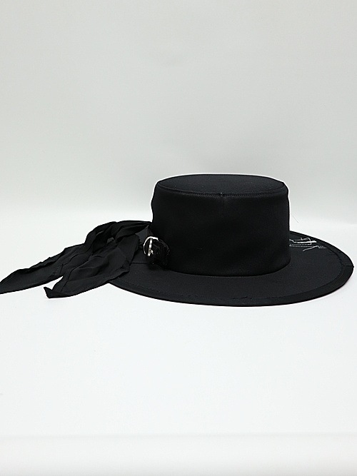 Ground Y饦ɥ磻/cotton twill scarf hat/BLACK