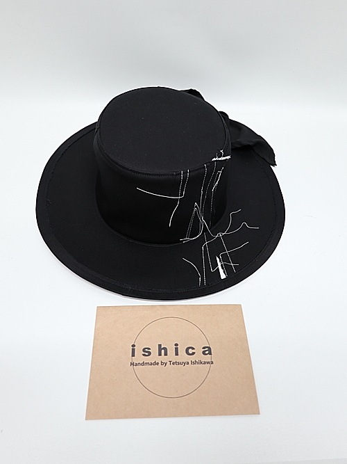 Ground Y饦ɥ磻/cotton twill scarf hat/BLACK
