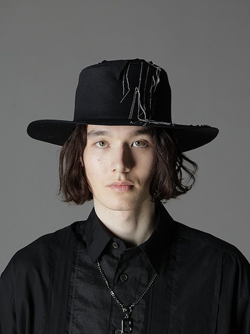 Ground Y饦ɥ磻/cotton twill scarf hat/BLACK