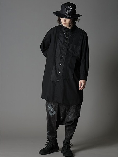 Ground Y饦ɥ磻/cotton twill scarf hat/BLACK