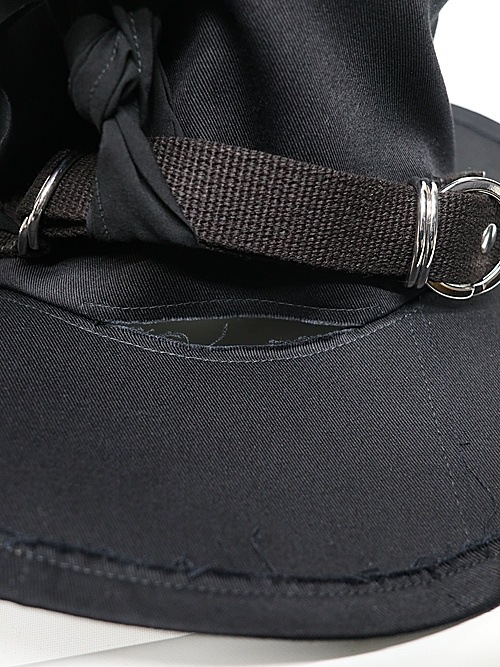SALE30%OFF/Ground Y�����饦��ɥ磻/cotton twill scarf hat/BLACK.