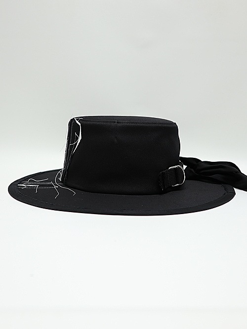 Ground Y饦ɥ磻/cotton twill scarf hat/BLACK