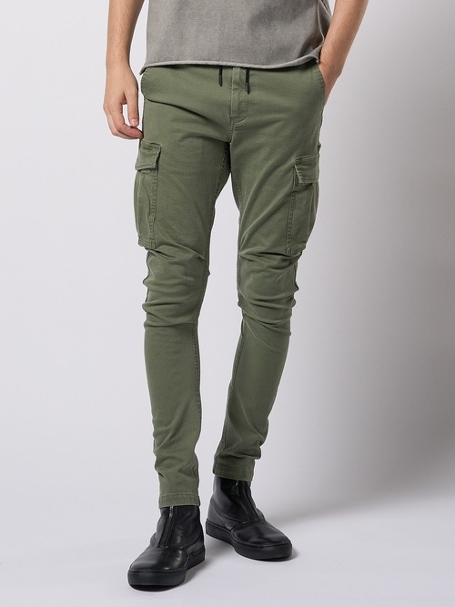 wjk�����֥른��������/slim easy banana cargo pants/khaki