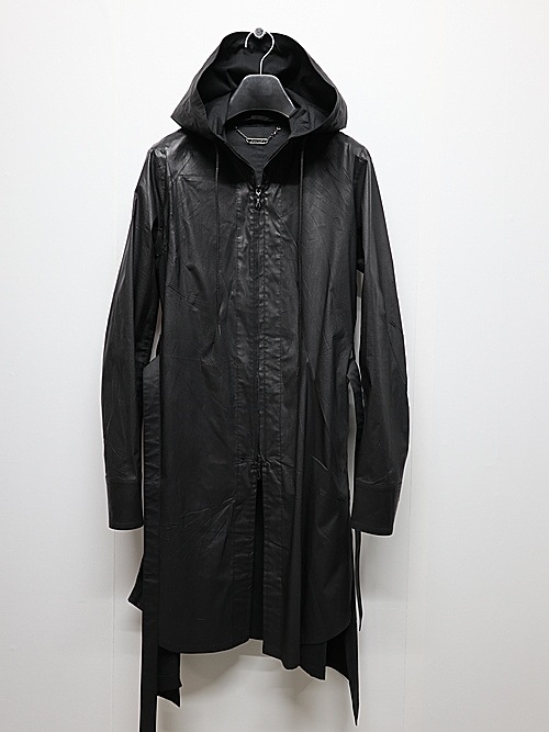 (ͽ���ʡ�6��7������ͽ��/kiryuyrik������奦����奦/Coating Lawn Flare Hoodie Coat/BlackCoating