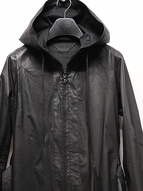 (ͽ���ʡ�6��7������ͽ��/kiryuyrik������奦����奦/Coating Lawn Flare Hoodie Coat/BlackCoating