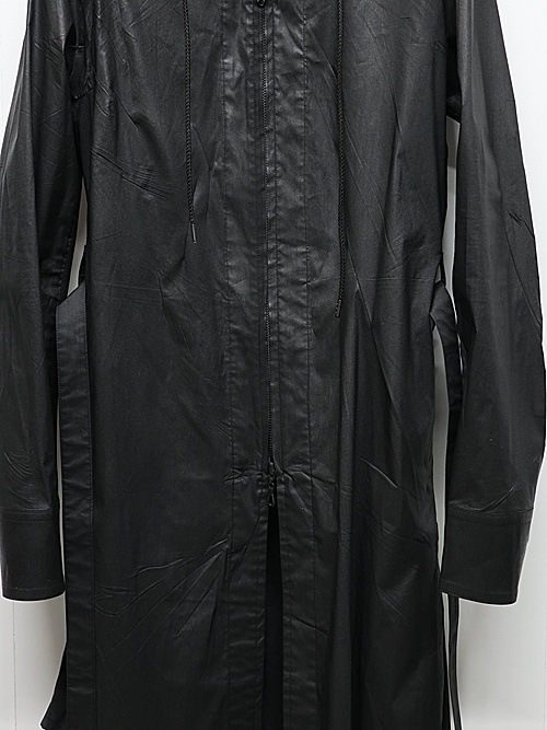 (ͽ���ʡ�6��7������ͽ��/kiryuyrik������奦����奦/Coating Lawn Flare Hoodie Coat/BlackCoating