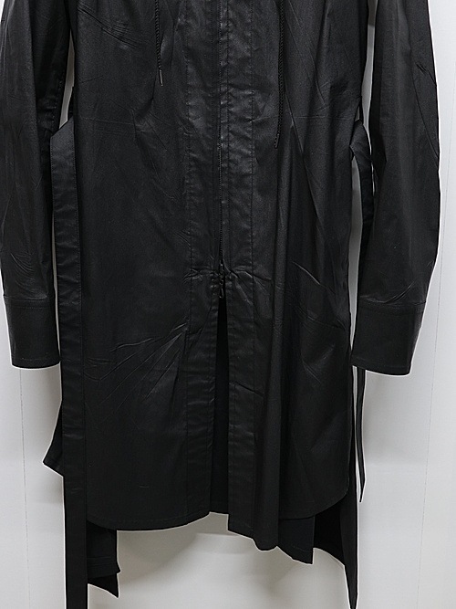 (ͽ���ʡ�6��7������ͽ��/kiryuyrik������奦����奦/Coating Lawn Flare Hoodie Coat/BlackCoating