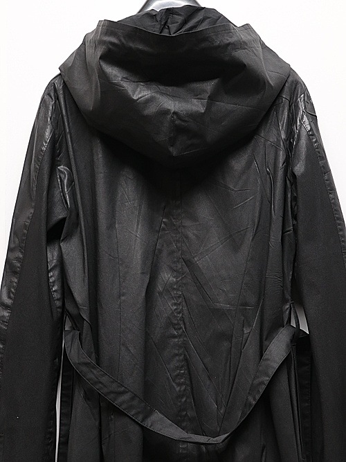 (ͽ���ʡ�6��7������ͽ��/kiryuyrik������奦����奦/Coating Lawn Flare Hoodie Coat/BlackCoating