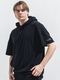 (ͽ���ʡ�5��6������ͽ��/40TH RESOUND CLOTHING���ꥵ����ɥ���������/PILE HALF HOODIE/BLACK