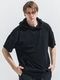(ͽ���ʡ�5��6������ͽ��/40TH RESOUND CLOTHING���ꥵ����ɥ���������/PILE HALF HOODIE/BLACK