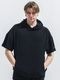 (ͽ���ʡ�5��6������ͽ��/40TH RESOUND CLOTHING���ꥵ����ɥ���������/PILE HALF HOODIE/BLACK