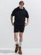 (ͽ���ʡ�5��6������ͽ��/40TH RESOUND CLOTHING���ꥵ����ɥ���������/PILE HALF HOODIE/BLACK