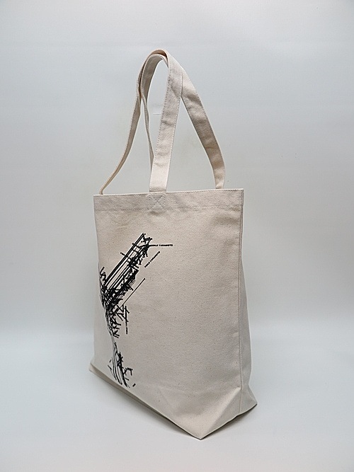 Ground Y�����饦��ɥ磻/Cotton canvas <Y> LOGO TOTE BAG/OFF WHITE.