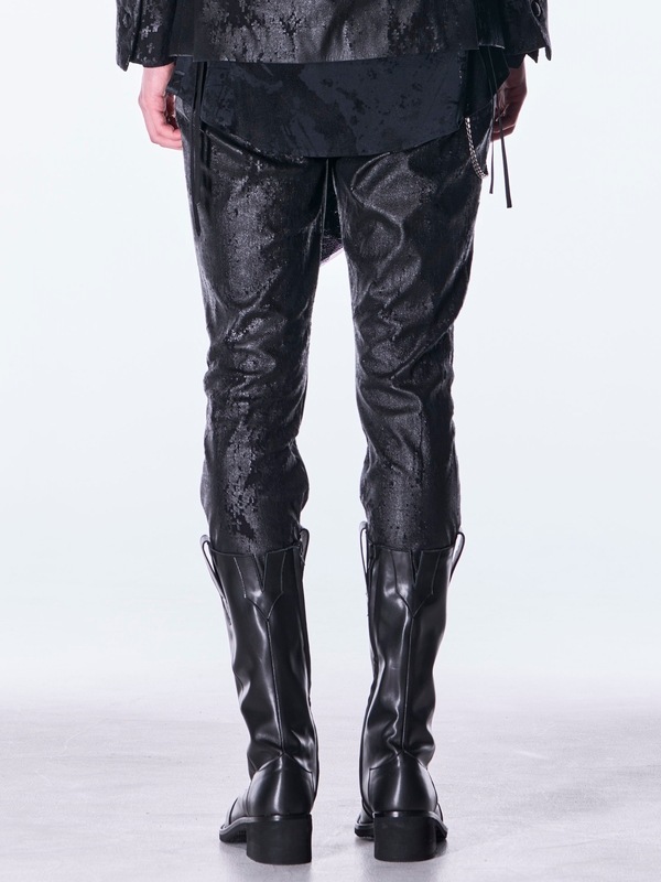 (ͽ���ʡ�11������12������ͽ��/kiryuyrik������奦����奦/Cross Dot Fleece Boots Cut Slacks/Black