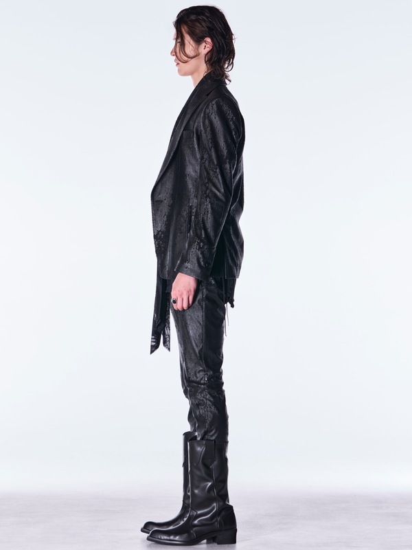 (ͽ���ʡ�11������12������ͽ��/kiryuyrik������奦����奦/Cross Dot Fleece Boots Cut Slacks/Black