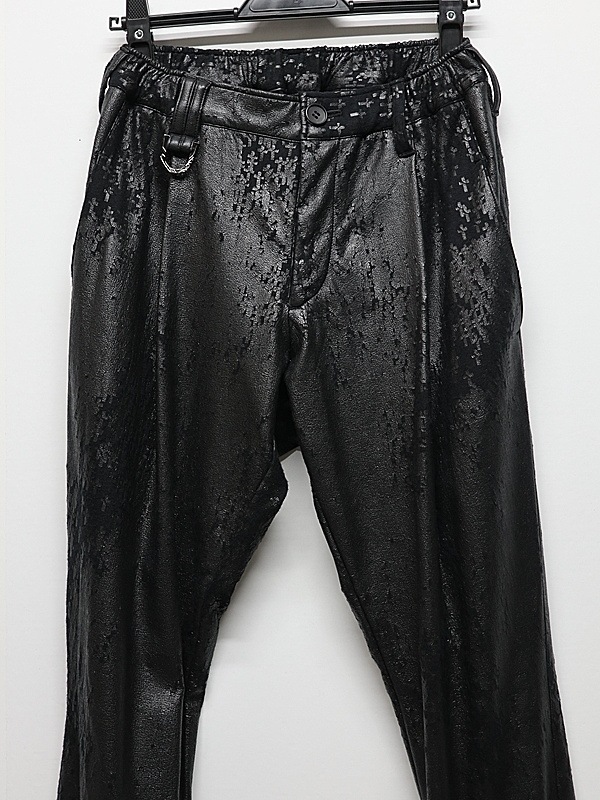 (ͽ���ʡ�11������12������ͽ��/kiryuyrik������奦����奦/Cross Dot Fleece Boots Cut Slacks/Black