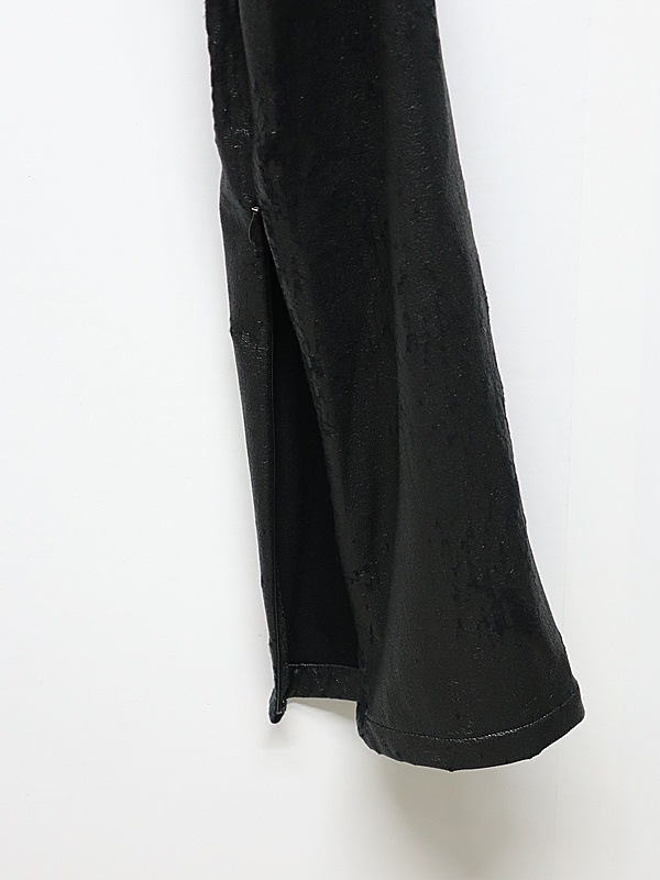 (ͽ���ʡ�11������12������ͽ��/kiryuyrik������奦����奦/Cross Dot Fleece Boots Cut Slacks/Black