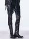 (ͽ���ʡ�11������12������ͽ��/kiryuyrik������奦����奦/Cross Dot Fleece Boots Cut Slacks/Black