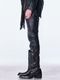 (ͽ���ʡ�11������12������ͽ��/kiryuyrik������奦����奦/Cross Dot Fleece Boots Cut Slacks/Black
