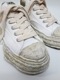 Maison MIHARA YASUHIRO/- PETERSON 23 - vintage color dyed original sole canvas low-top sneakers/ WHITE.