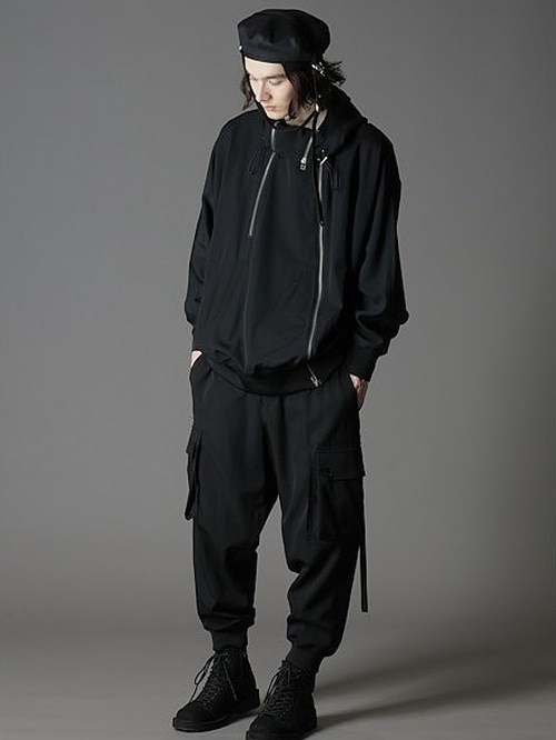 Ground Y饦ɥ磻/french aya Belted beret/BLACK