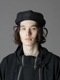 Ground Y饦ɥ磻/french aya Belted beret/BLACK
