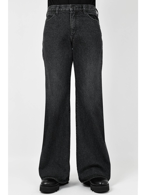 LAD MUSICIAN����å� �ߥ塼�������/14oz DENIM FLARE PANTS/BLACK
