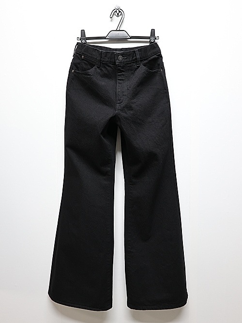 LAD MUSICIAN����å� �ߥ塼�������/14oz DENIM FLARE PANTS/BLACK