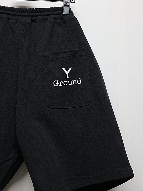 Ground Y�����饦��ɥ磻/NEWERA HWC SHORT PANTS GY BOX LOGO BLK/BLACK