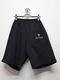 Ground Y�����饦��ɥ磻/NEWERA HWC SHORT PANTS GY BOX LOGO BLK/BLACK