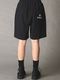 Ground Y�����饦��ɥ磻/NEWERA HWC SHORT PANTS GY BOX LOGO BLK/BLACK