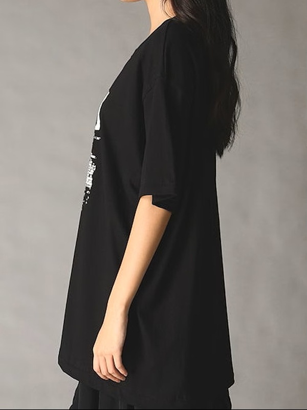 Ground Y�����饦��ɥ磻/20/- JERSEY GYLOGO T-SHIRT/BLACK