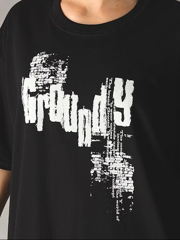 Ground Y�����饦��ɥ磻/20/- JERSEY GYLOGO T-SHIRT/BLACK