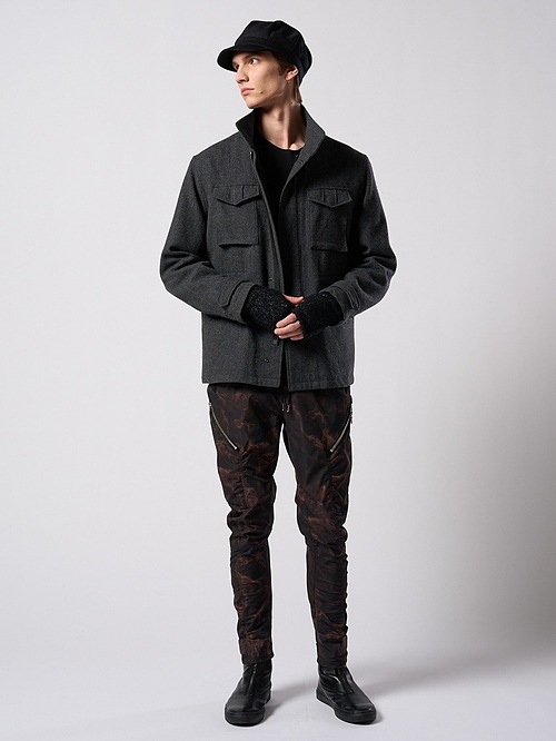 (ͽ���ʡ�9��10������ͽ��/wjk�����֥른��������/puckering banana teck pants/smoke print