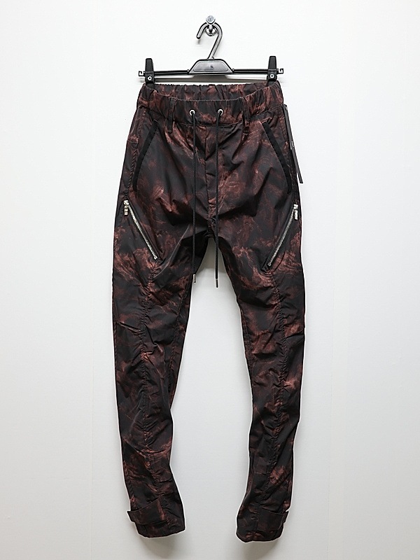 wjk�����֥른��������/puckering banana teck pants/smoke print