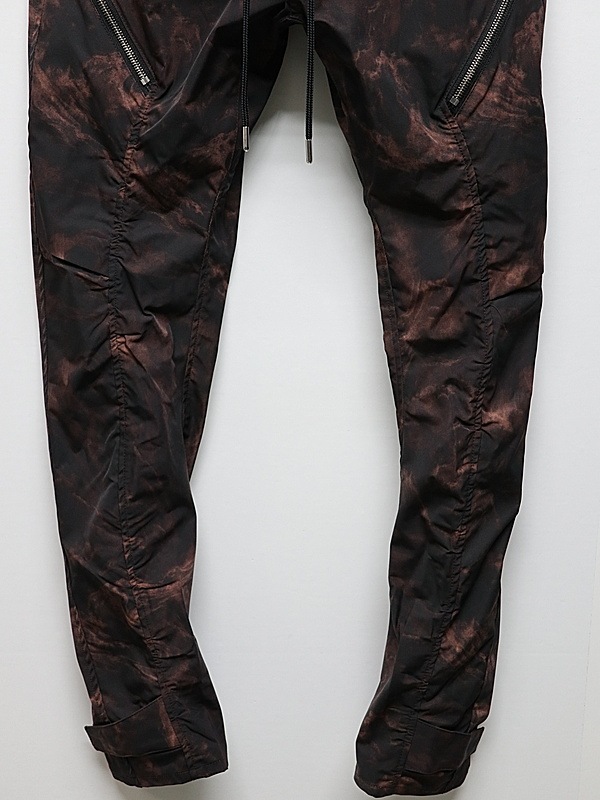 wjk�����֥른��������/puckering banana teck pants/smoke print