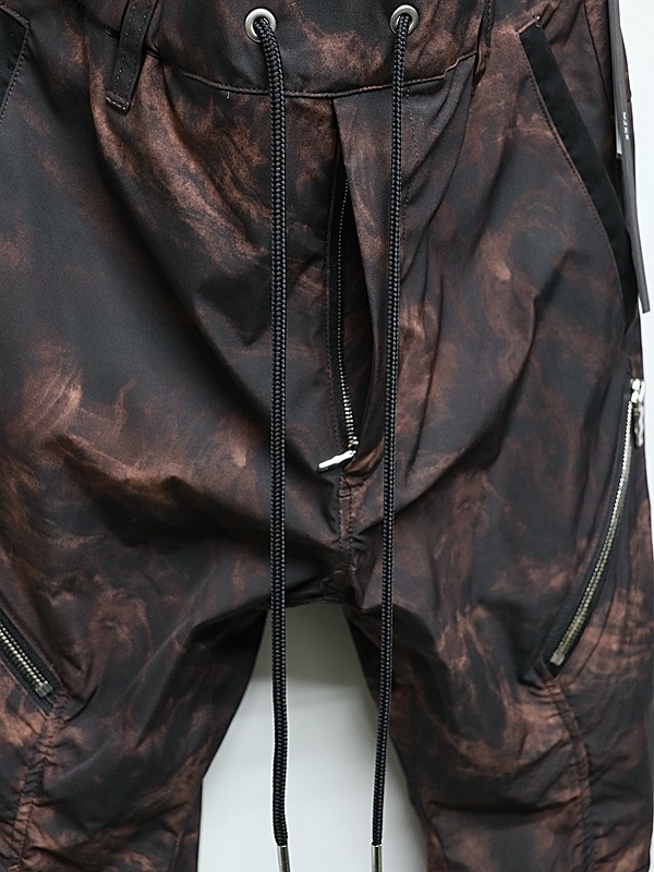wjk�����֥른��������/puckering banana teck pants/smoke print