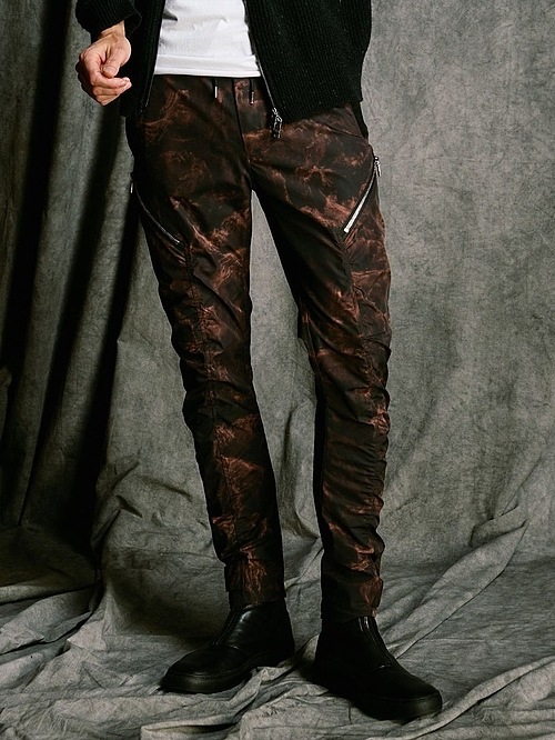 (ͽ���ʡ�9��10������ͽ��/wjk�����֥른��������/puckering banana teck pants/smoke print