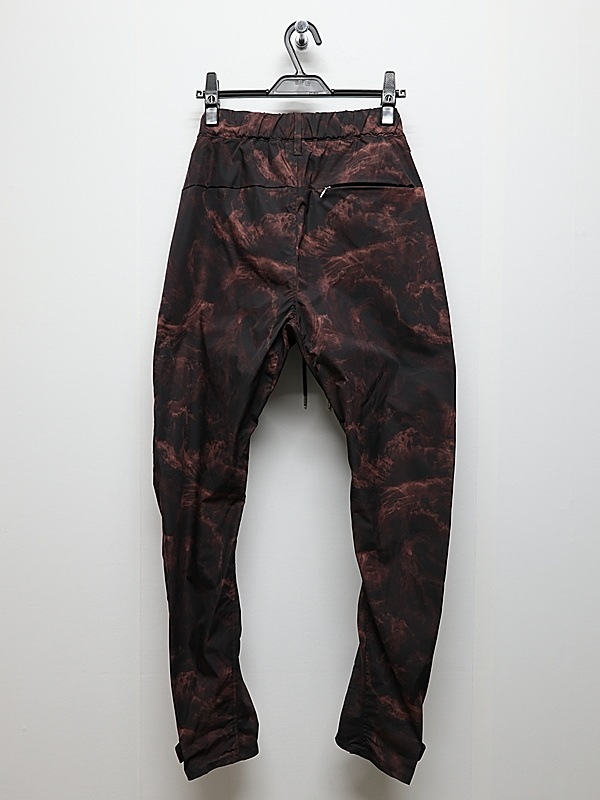 wjk�����֥른��������/puckering banana teck pants/smoke print