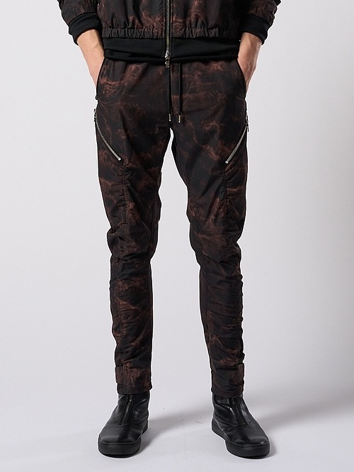 (ͽ���ʡ�9��10������ͽ��/wjk�����֥른��������/puckering banana teck pants/smoke print
