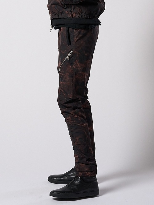(ͽ���ʡ�9��10������ͽ��/wjk�����֥른��������/puckering banana teck pants/smoke print