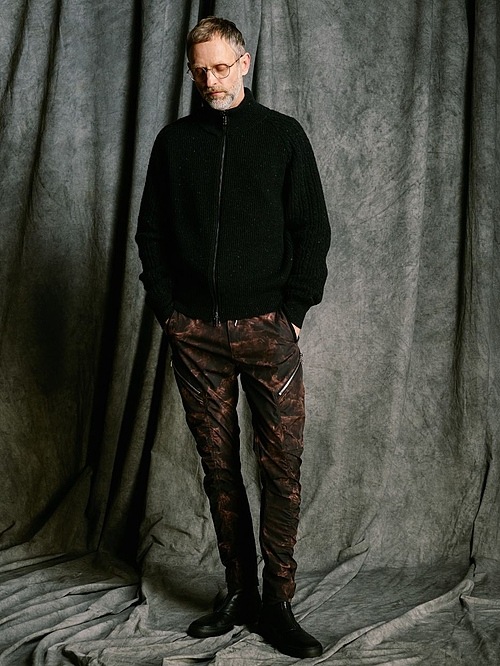 (ͽ���ʡ�9��10������ͽ��/wjk�����֥른��������/puckering banana teck pants/smoke print