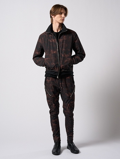 (ͽ���ʡ�9��10������ͽ��/wjk�����֥른��������/puckering banana teck pants/smoke print