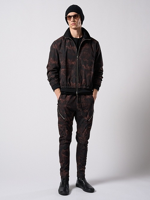 (ͽ���ʡ�9��10������ͽ��/wjk�����֥른��������/puckering banana teck pants/smoke print