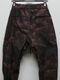 wjk�����֥른��������/puckering banana teck pants/smoke print