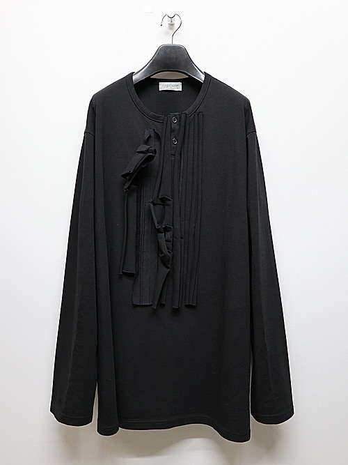 SALE30%OFF/Yohji Yamamoto襦ޥ/ULTIMA 30/- JERSEY DESIGNED ROUND NECK LONG S/BLACK.