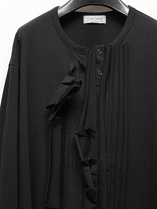 SALE30%OFF/Yohji Yamamoto襦ޥ/ULTIMA 30/- JERSEY DESIGNED ROUND NECK LONG S/BLACK.