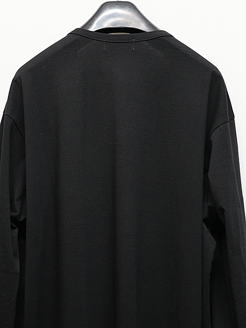 SALE30%OFF/Yohji Yamamoto襦ޥ/ULTIMA 30/- JERSEY DESIGNED ROUND NECK LONG S/BLACK.