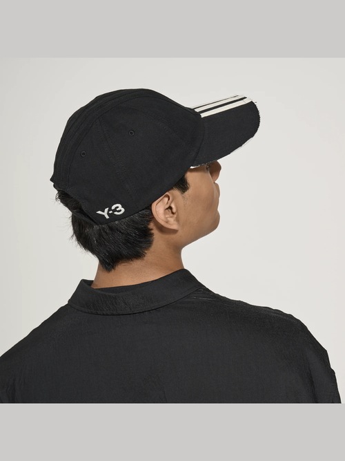 Y-3���磻���꡼/Y-3 STRIPES CAP/BLACK